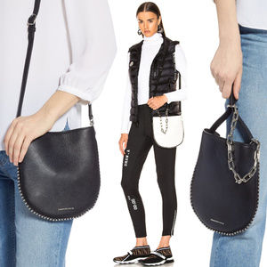 Alexander Wang Roxy Ballchain Mini Black Leather